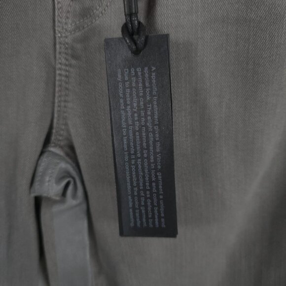 NWT Vince. Women’s Skinny Jeans Gray Side Stripes Tuxedo Dylan Mid Rise Size 25 - Picture 14 of 16